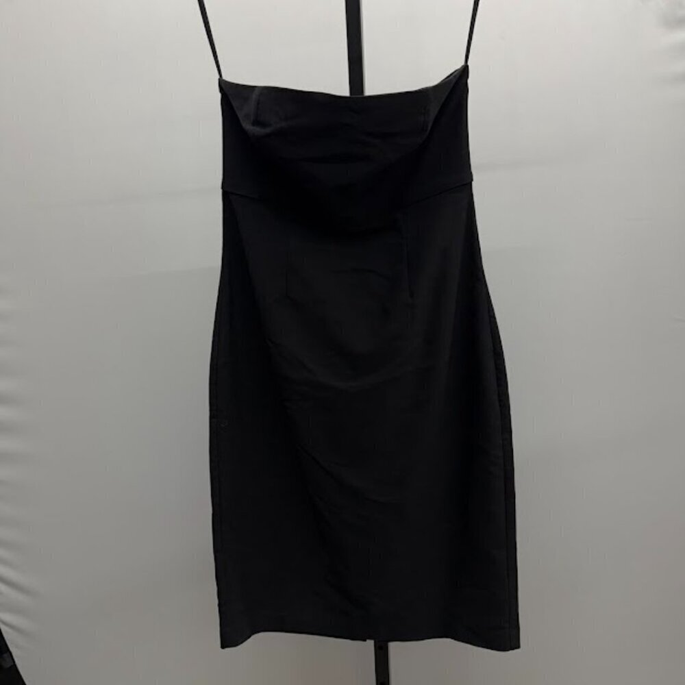 Express Black Strapless Stretch Mini Dress